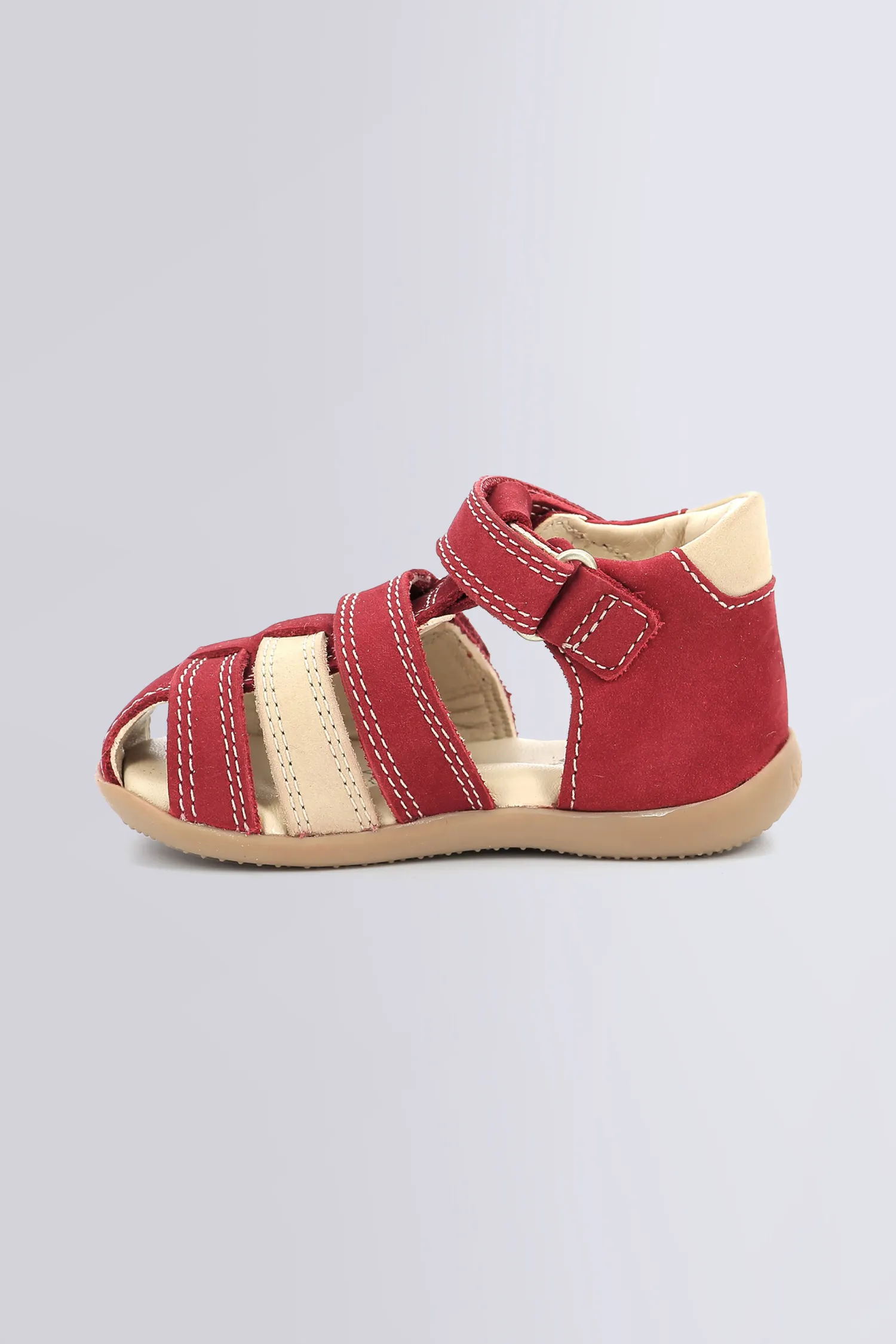 Bipod - Sandales rouge et beige pour garçon - Kickers © Site Officiel