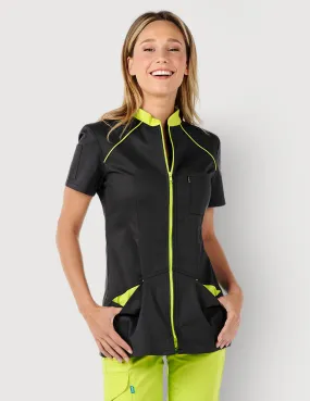 Blouse medicale originale femme Mona ardoise-couleur