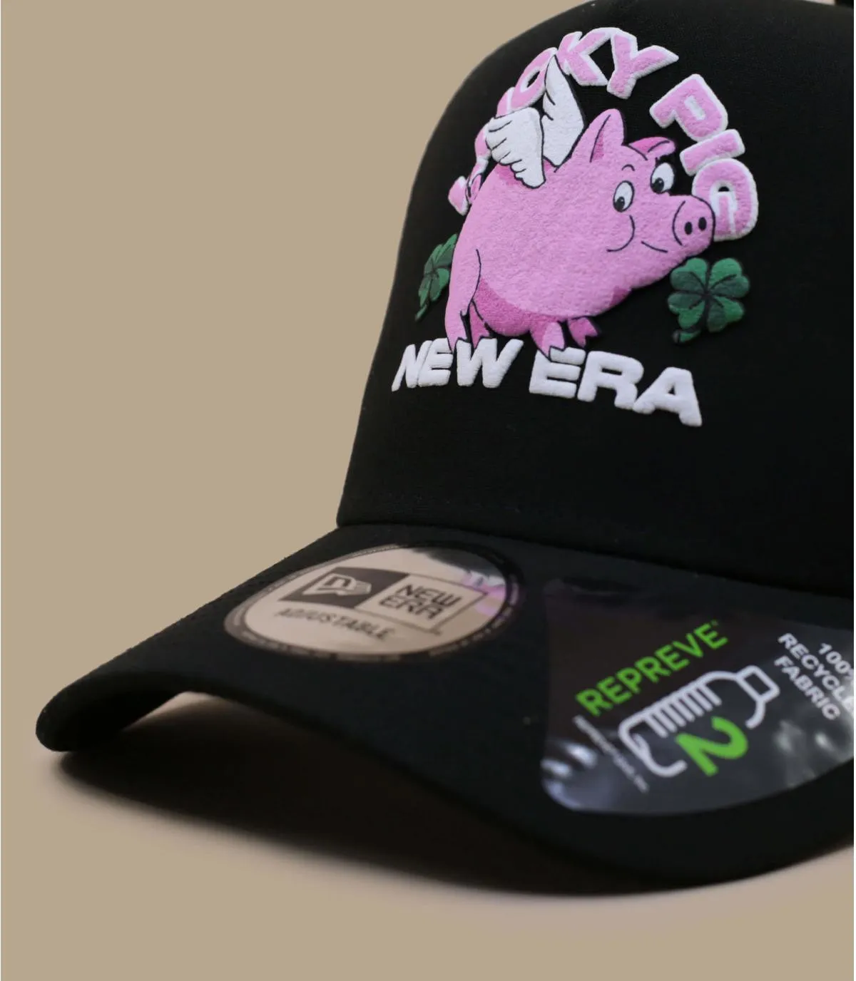 casquette trucker new era cochon - Trucker Sign Lucky Pig New Era : Headict