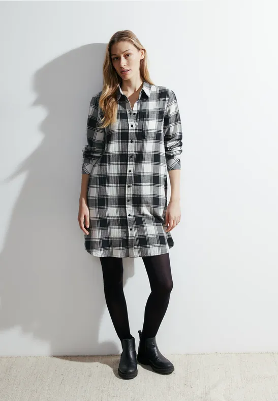 CECIL Robe en flanelle avec motif à carreaux 