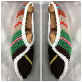 Chaussons pantoufles en tricot , acrylique doux avec laine,pour femme