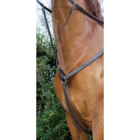Collier de chasse doublé surpiqûres T de T pour cheval