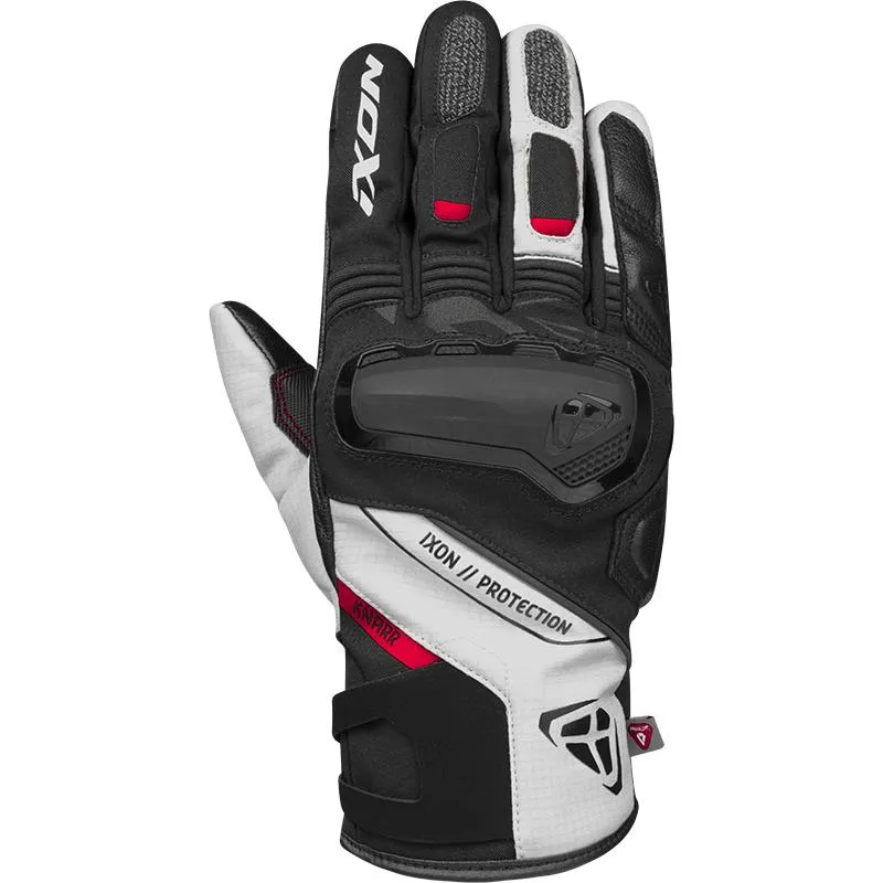 Gants PRO KNARR IXON noir/gris/rouge - MAXXESS.FR, Gants moto hiver
