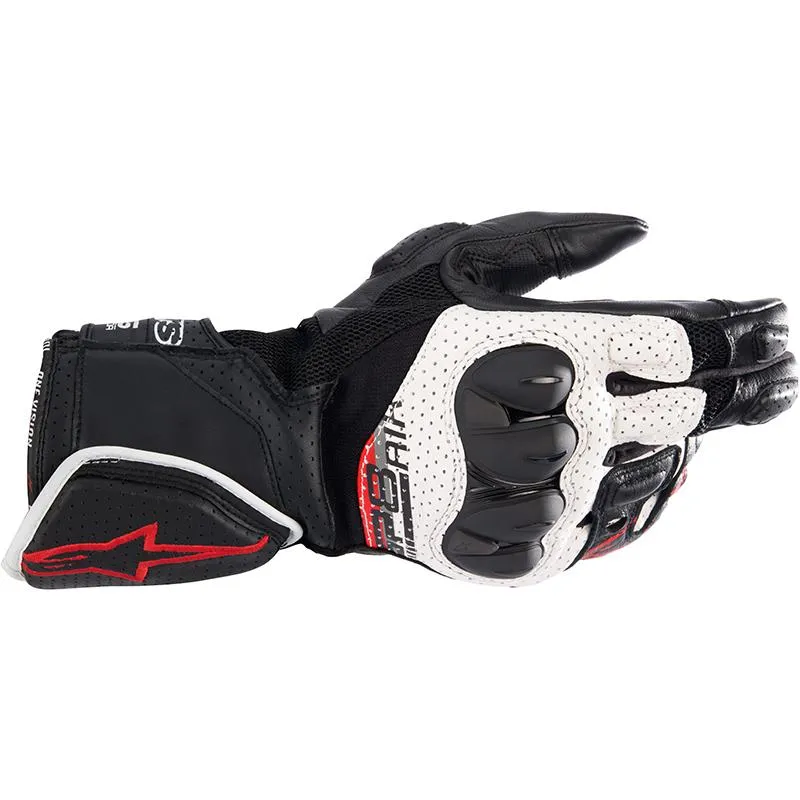 Gants SP-8 V3 AIR ALPINESTARS noir/blanc/rouge - MAXXESS.FR, Gants moto racing