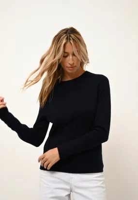 JANE pull col rond navy