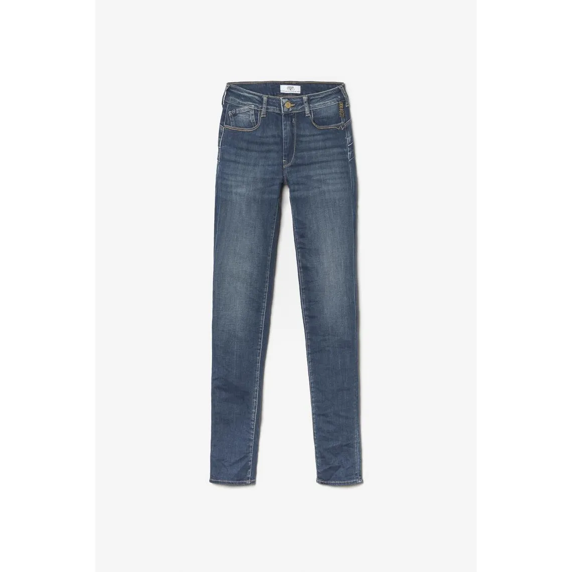 Jeans push-up slim taille haute PULP, longueur 34 bleu en coton Hazel | 3 Suisses