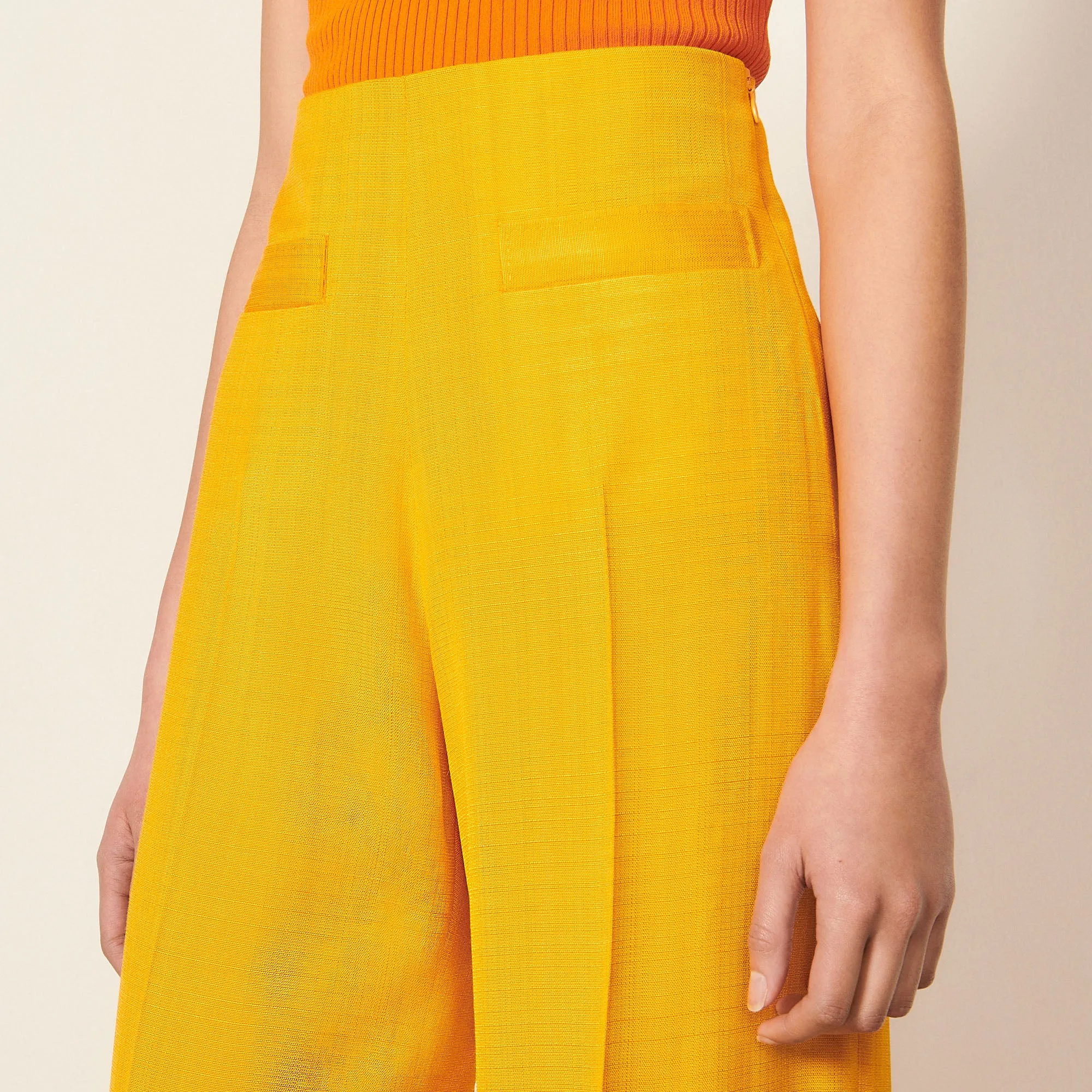 Pantalon taille haute