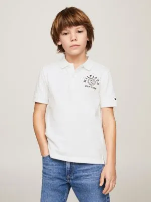 Polo coupe standard Hilfiger Monotype | Blanc | Tommy Hilfiger