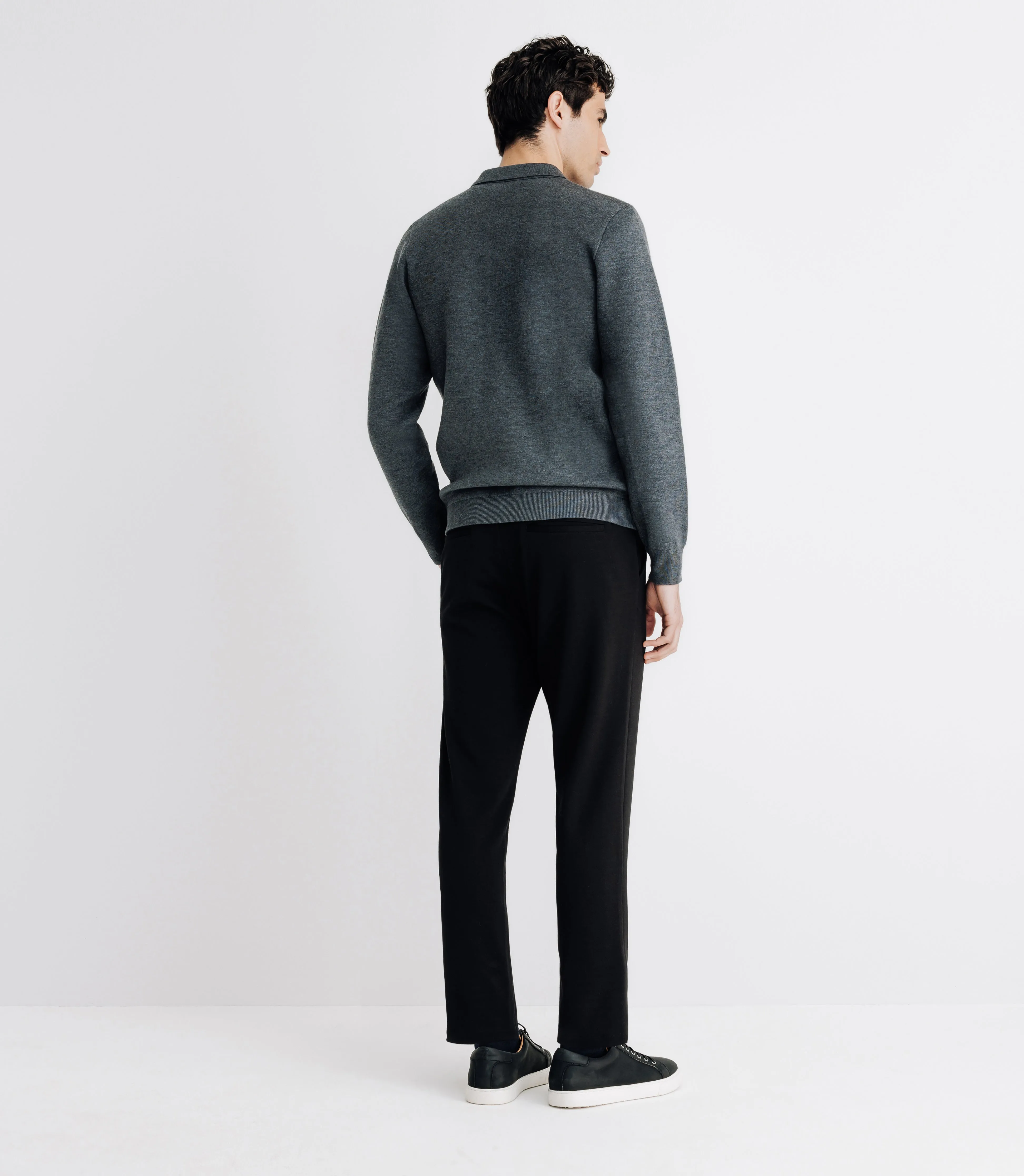 Pull cardigan zippé anthracite