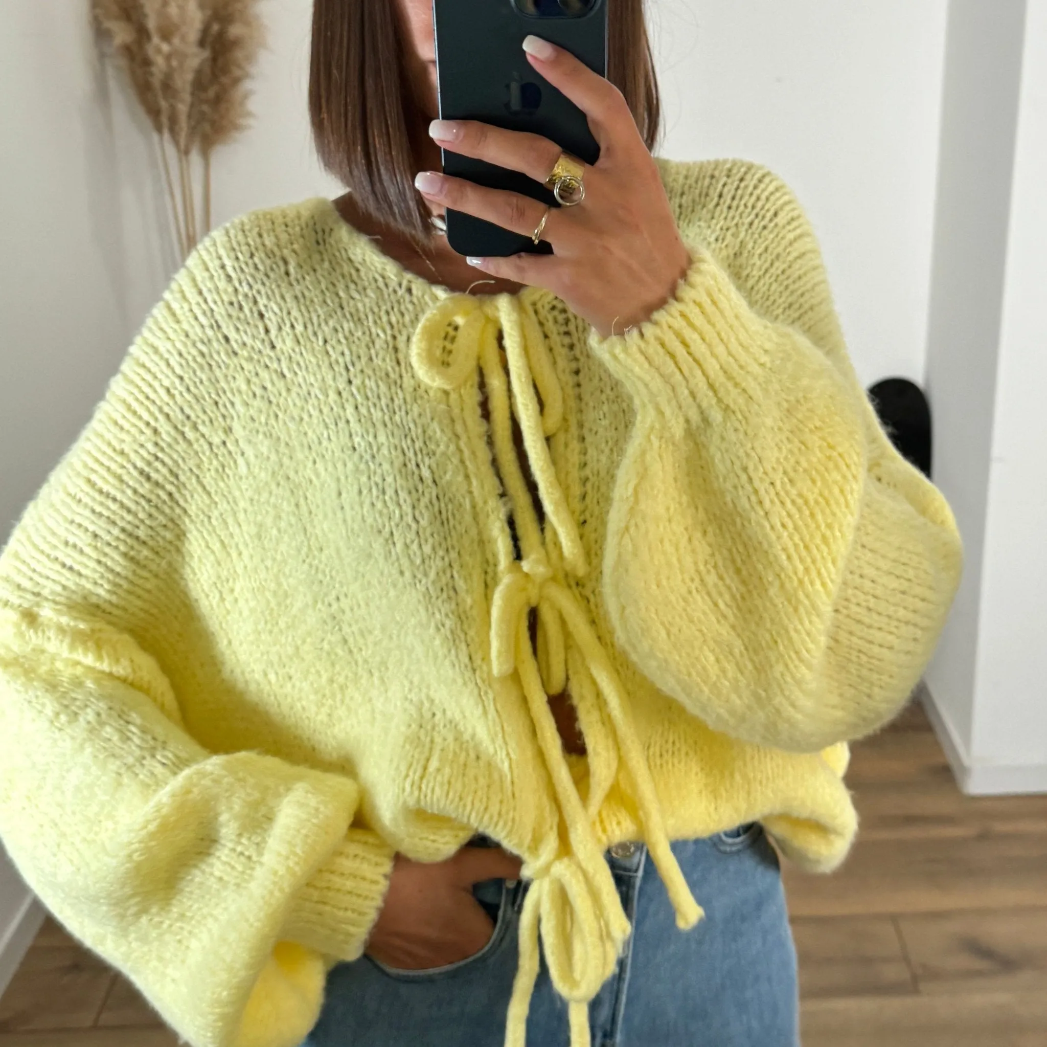 PULL NOEUD JAUNE  SOAN