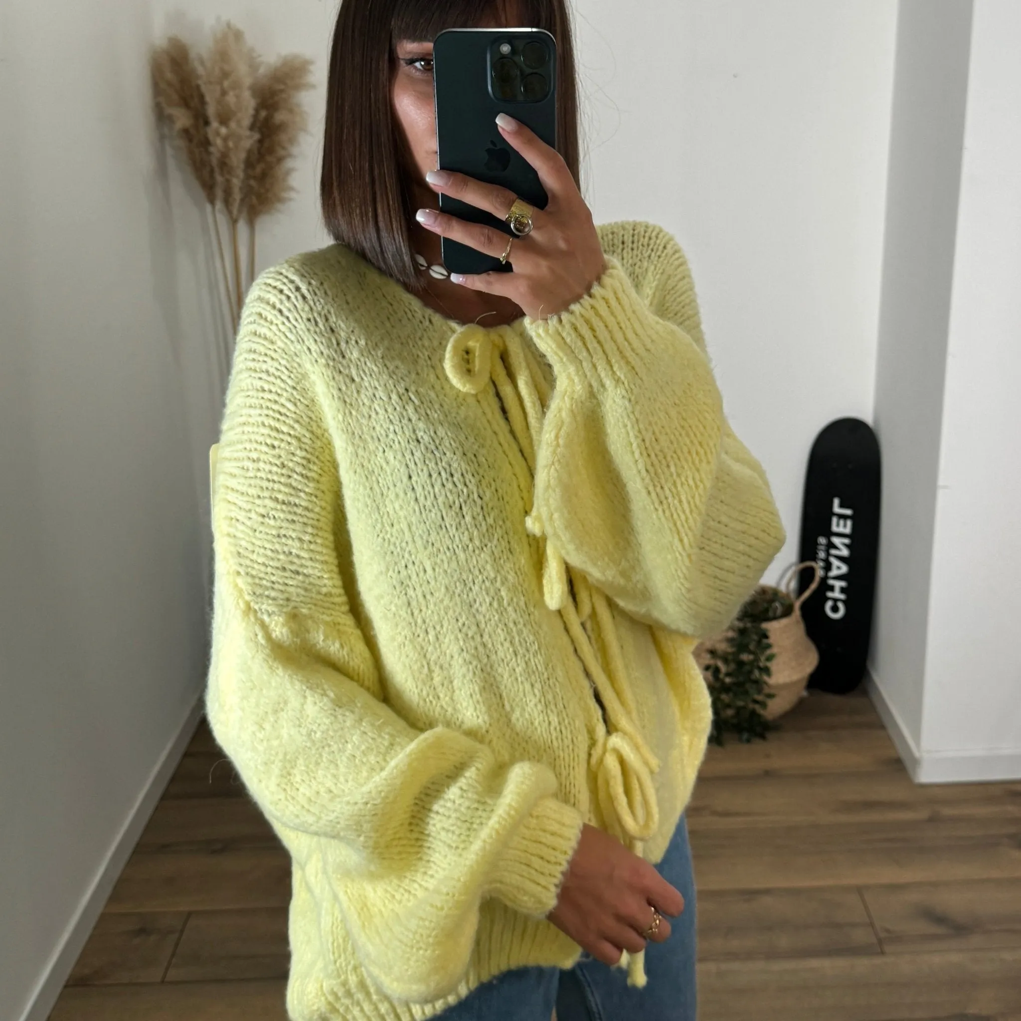 PULL NOEUD JAUNE  SOAN