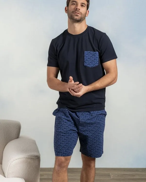 Pyjama Adam bleu marine 