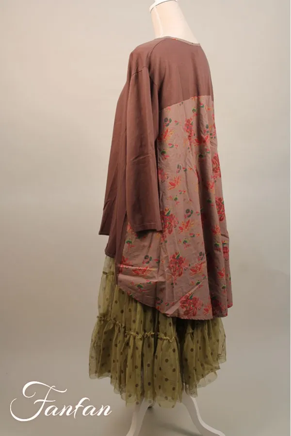 Rhum Raisin Blouse Marron glacé n°8