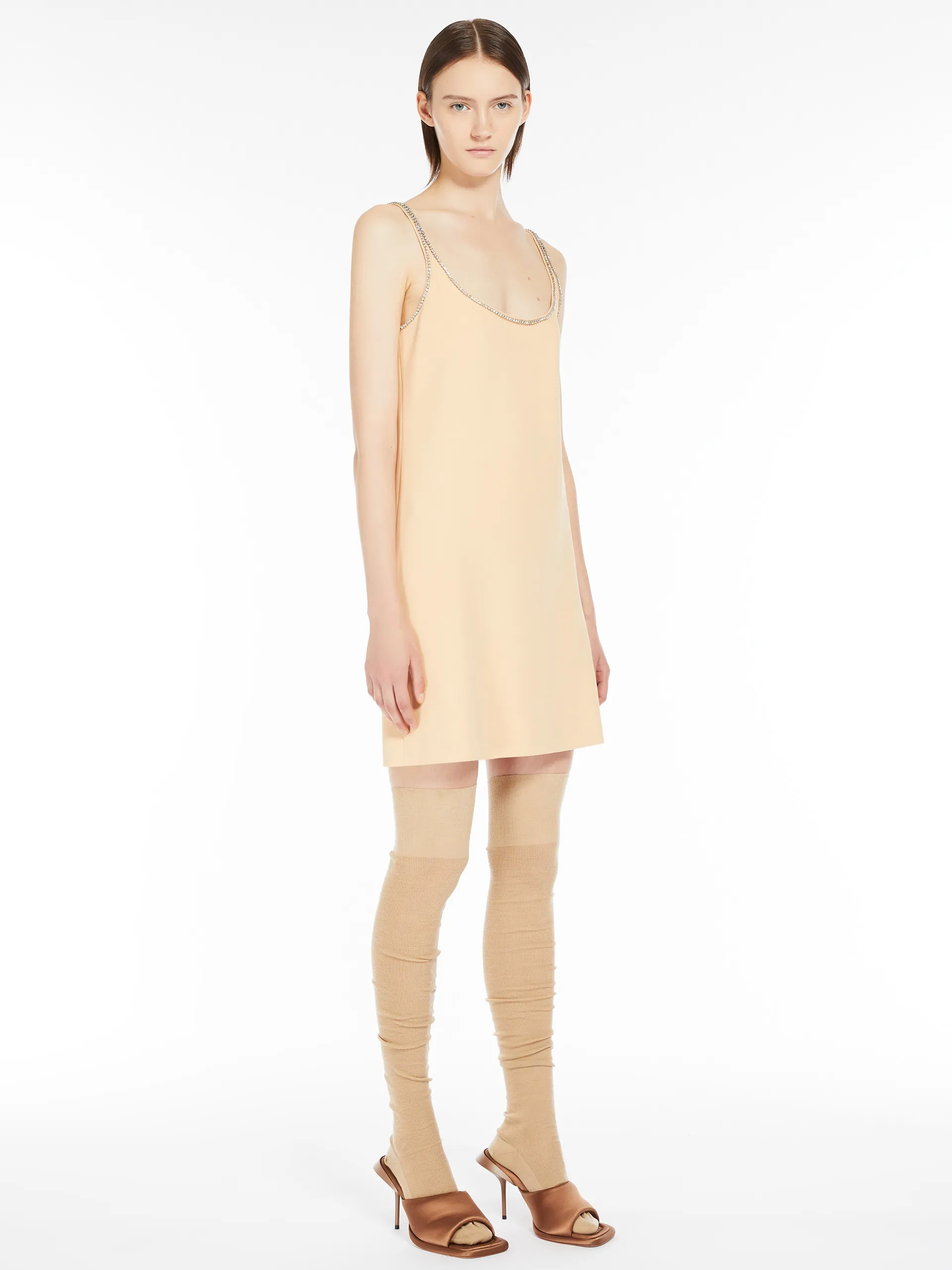 Robe courte en viscose stretch