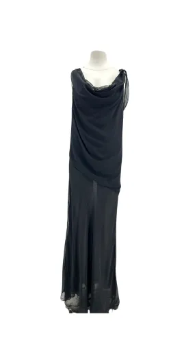 Robe en soie noire