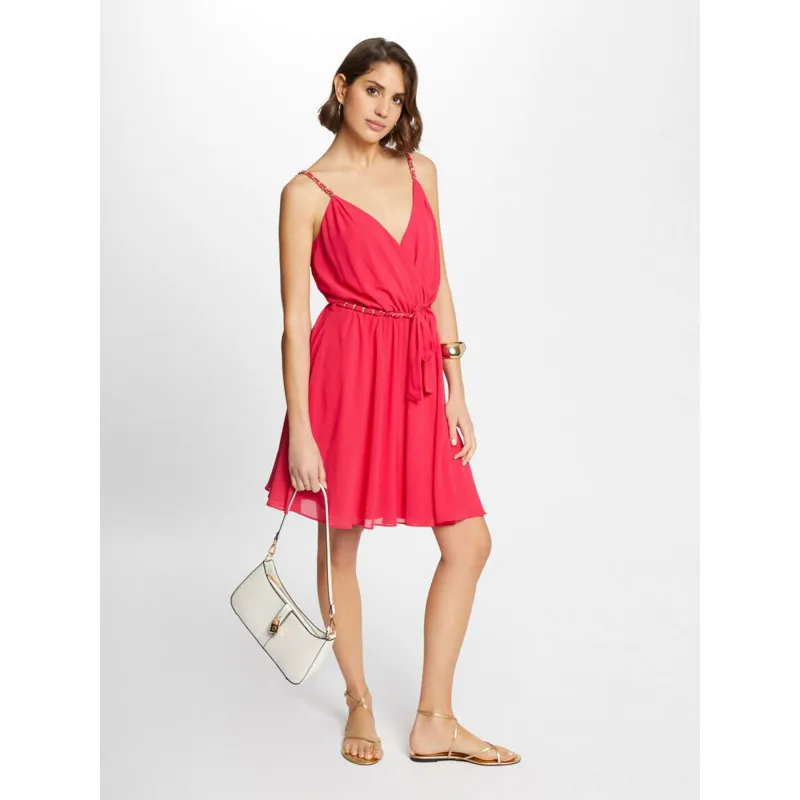 Robe fluide renodo framboise rose femme - Morgan | wimod