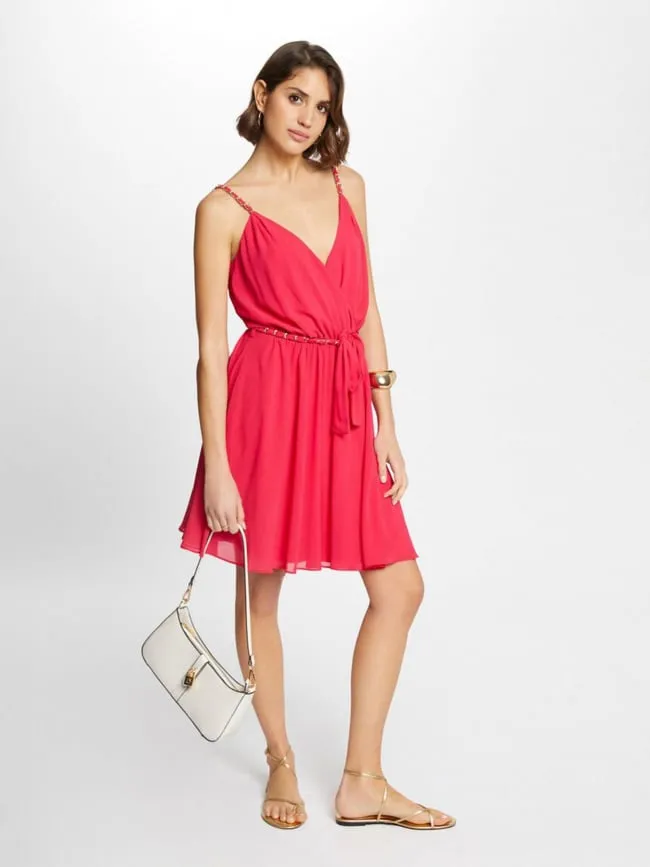 Robe fluide renodo framboise rose femme - Morgan | wimod
