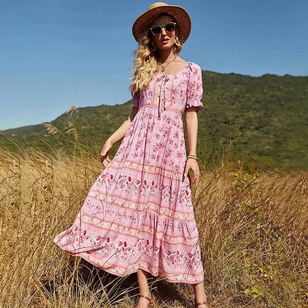 Robe Longue Fleurie Fille