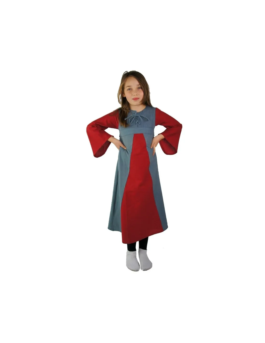 Robe médiévale bicolore pour fille ⚔️ Boutique Épées