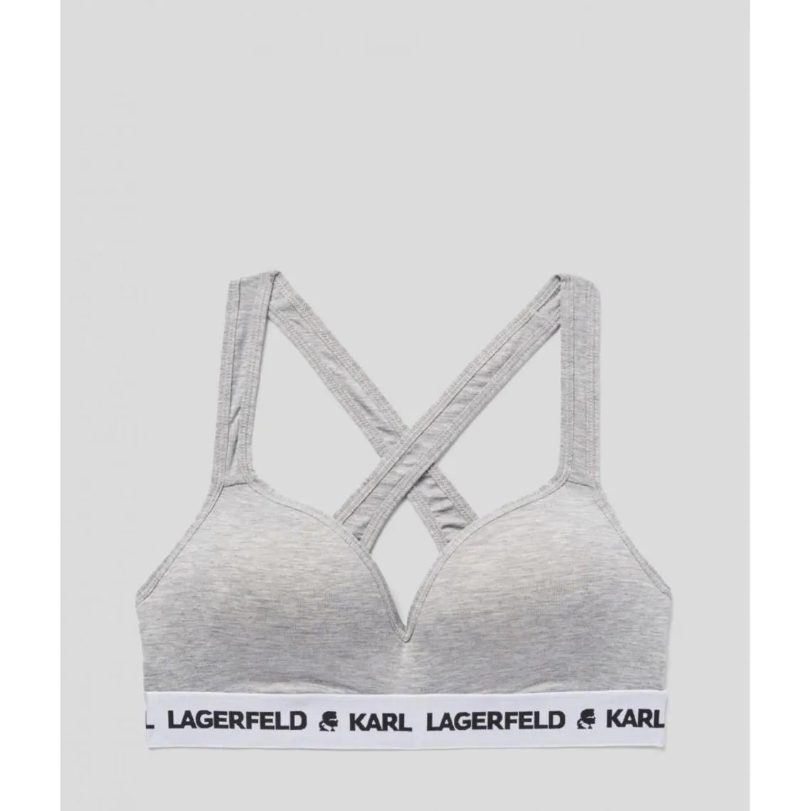 Soutien-gorge rembourre sans armatures logote logote - Gris | 3 Suisses