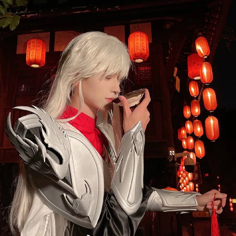 Spot baker cosplay roi de gloire li bai xinfengqiuhuang jeu cos costume perruque épée costume