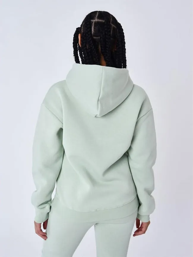 Sweat à capuche signature vert clair femme - Project X Paris | wimod