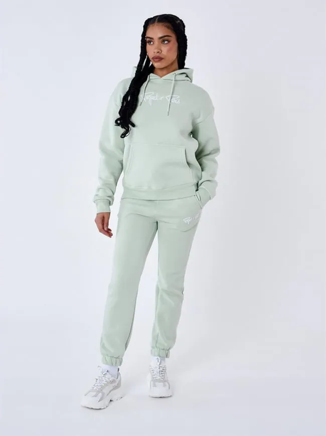 Sweat à capuche signature vert clair femme - Project X Paris | wimod