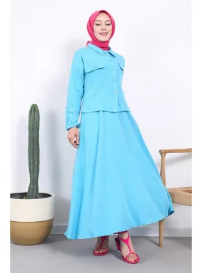 Turquoise - Unlined - Suit