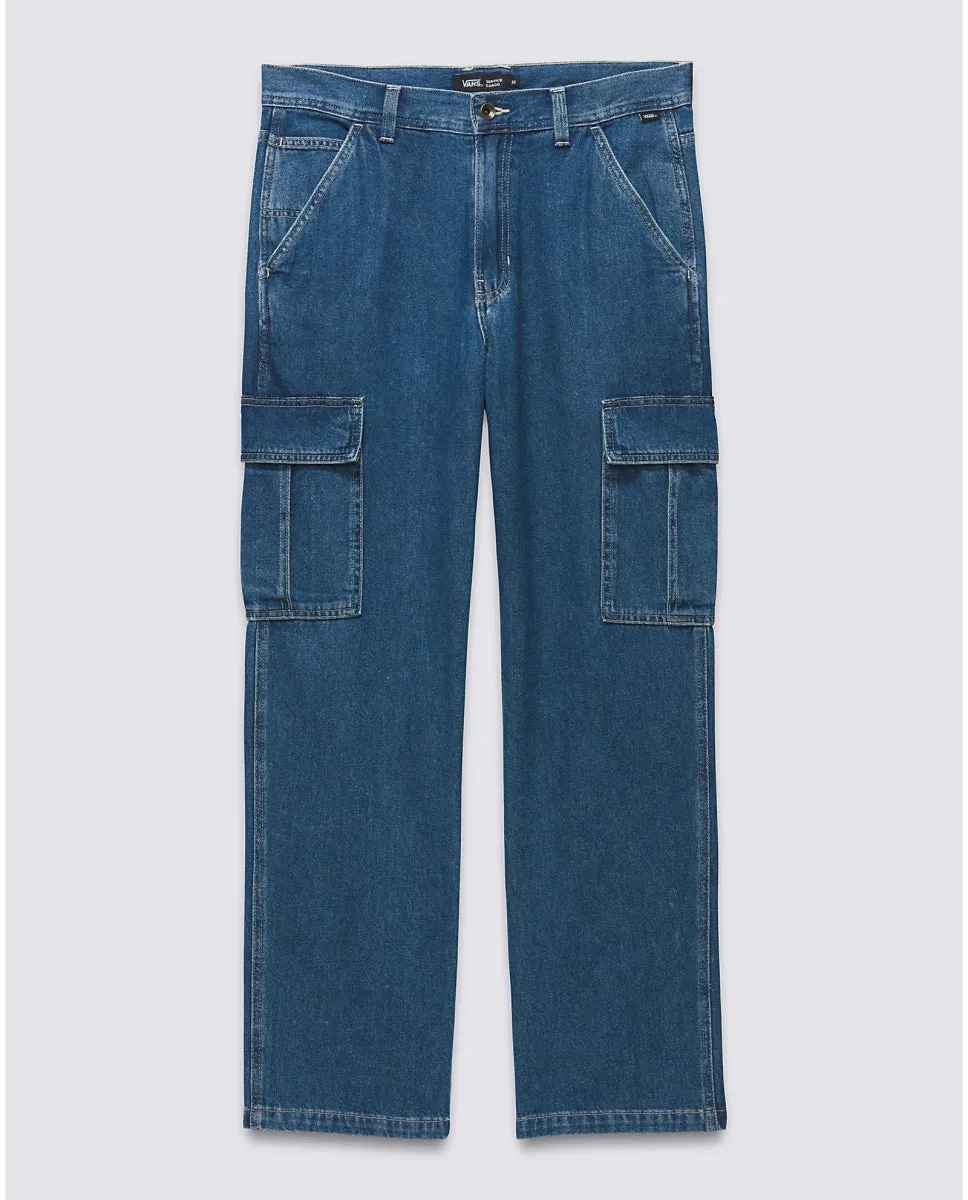 VANS SERVICE CARGO LOOSE DENIM PANTS