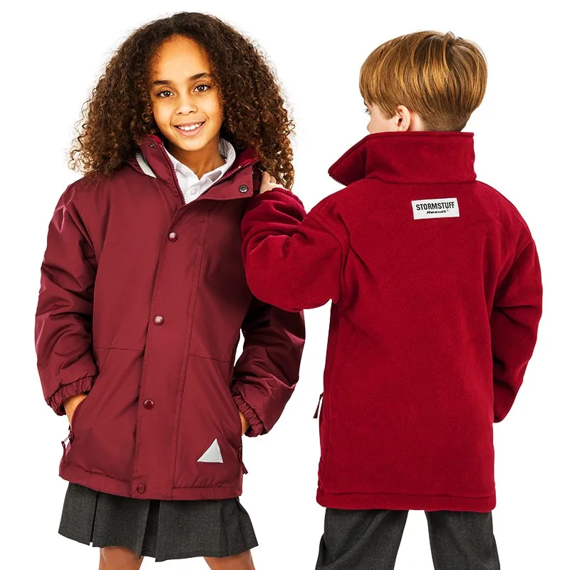 Veste reversible capuche imperméable et polaire 280 grs-m2 enfant (2 à 10 ans) Result